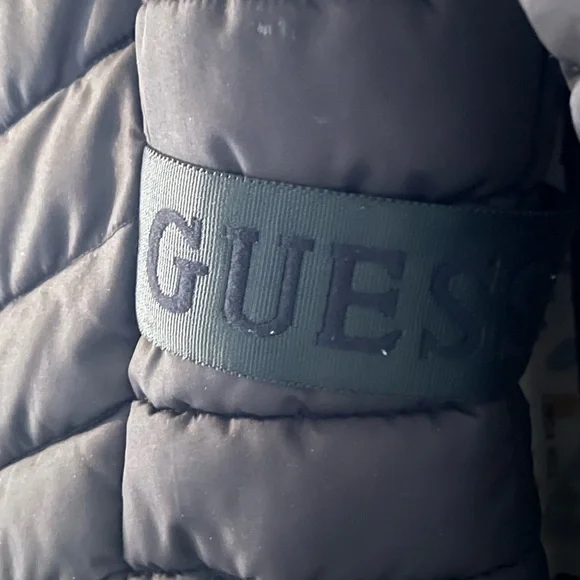 GUESS Black Puffer Jacket - Picture 2 of 7